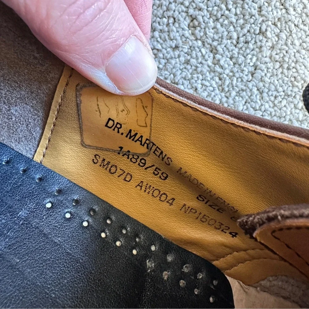 Dr.‎ Martens 1461/59 Derby Oxford — Brown Leather  MADE IN ENGLAND MiE